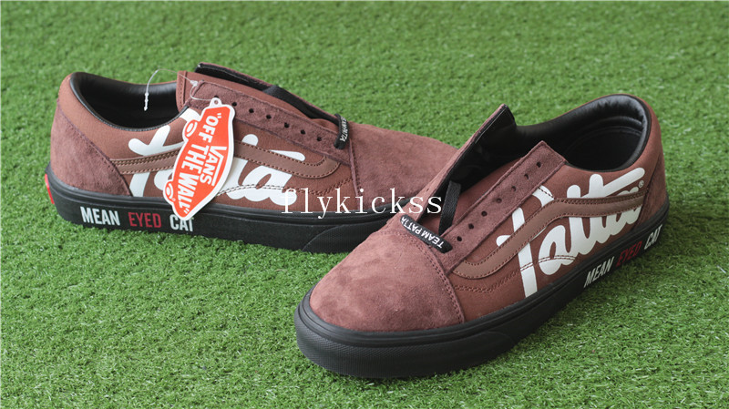 Patta x Van Mean Eyed Cat Old Skool Black Brown Suede